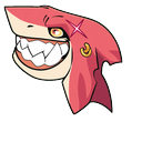 Coral Mako Trident Cursor Pointer