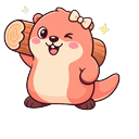 Coral Otter Timber Cursor Default