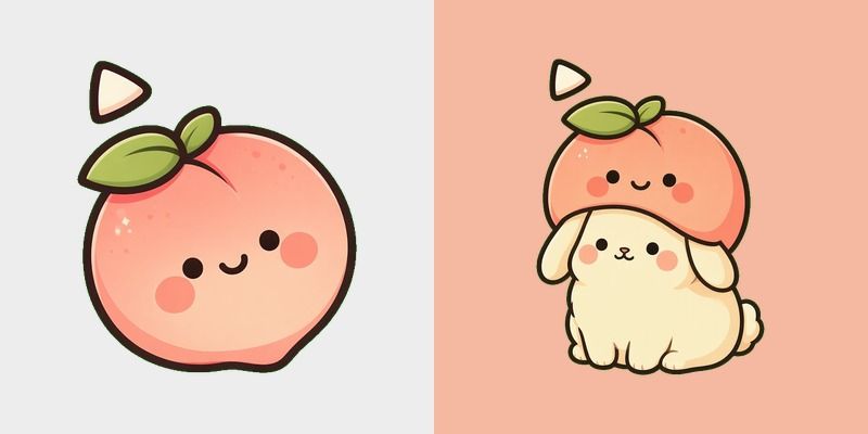 Coral Peach Cap Cursor