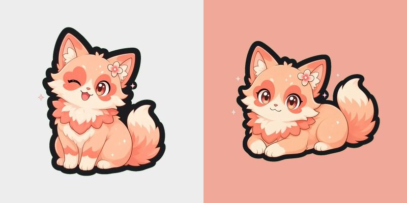 Coral Petal Kitty Cursor