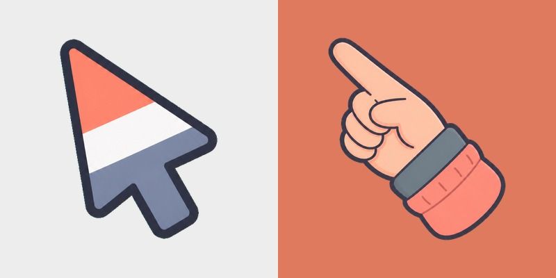 Coral Slate Palette custom cursor pack preview for Chrome, Edge and Windows