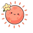 Coral Sun Bloom Cursor Default