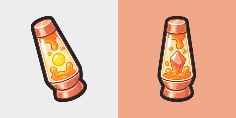 Coral Sunset Lamp Cursor