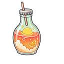 Coral Sunset Sip Cursor Pointer