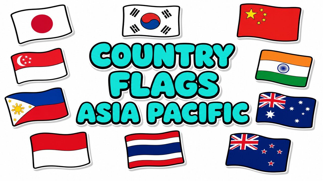 Country Flags Asia Pacific - Custom cursor collection preview