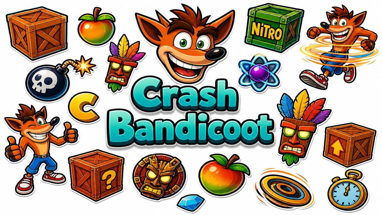 Crash Bandicoot Mix Packs - Custom cursor collection preview