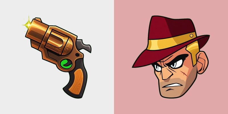 Crimson Cross Revolver Cursor