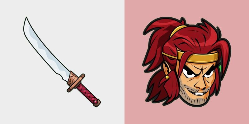 Crimson Koji Katana Cursor