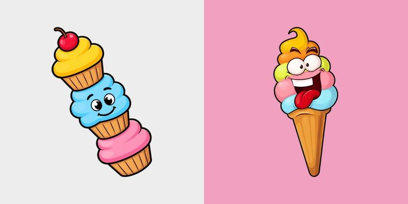 Cupcake Tower Delight custom cursor pack preview for Chrome, Edge and Windows