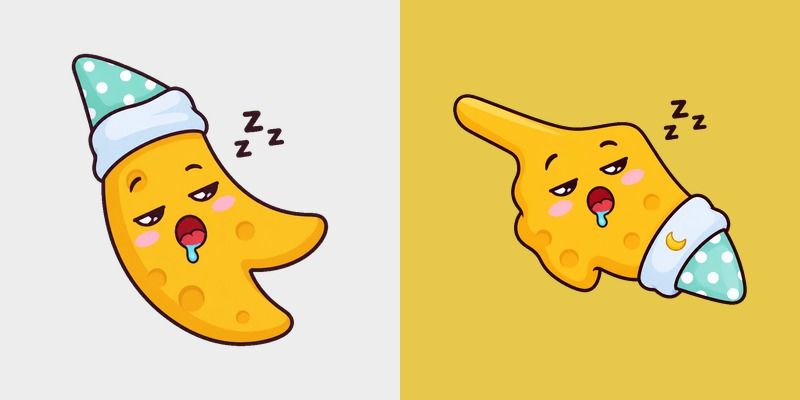 Cursodji Sleepy custom cursor pack preview for Chrome, Edge and Windows