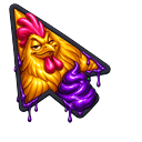 Custom Cursor Cocky Rooster Default