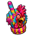 Custom Cursor Crazy Rooster Pointer