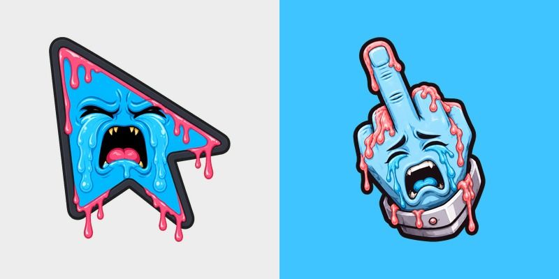 Custom Cursor Cry More