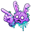 Custom Cursor Error 404 Brain Pointer