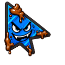 Custom Cursor Evil Blue Default