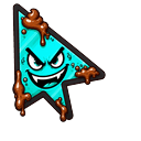 Custom Cursor Evil Cyan Default