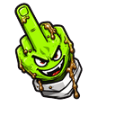 Custom Cursor Evil Lime Pointer