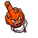 Custom Cursor Evil Orange Pointer