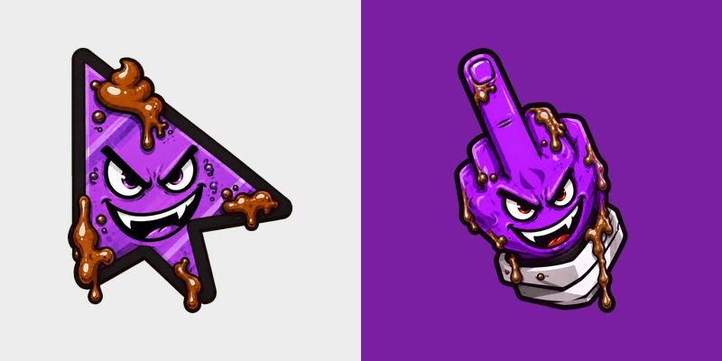 Custom Cursor Evil Purple