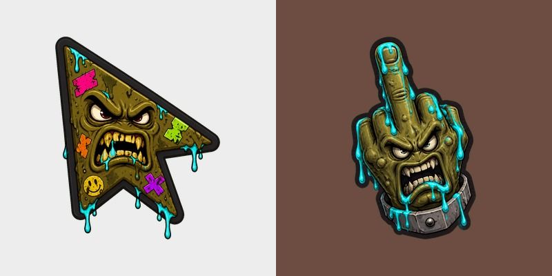 Custom Cursor Garbage Human