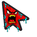 Custom Cursor Human Red Flag Default