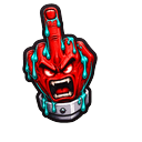 Custom Cursor Human Red Flag Pointer