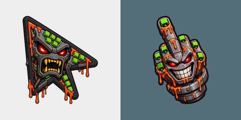 Custom Cursor Keyboard Warrior