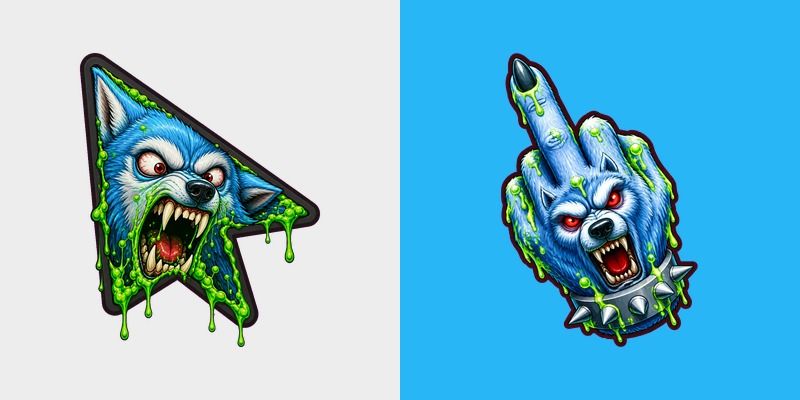 Custom Cursor Rabid Dog