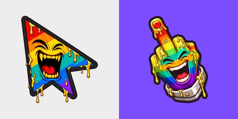 Custom Cursor Rainbow