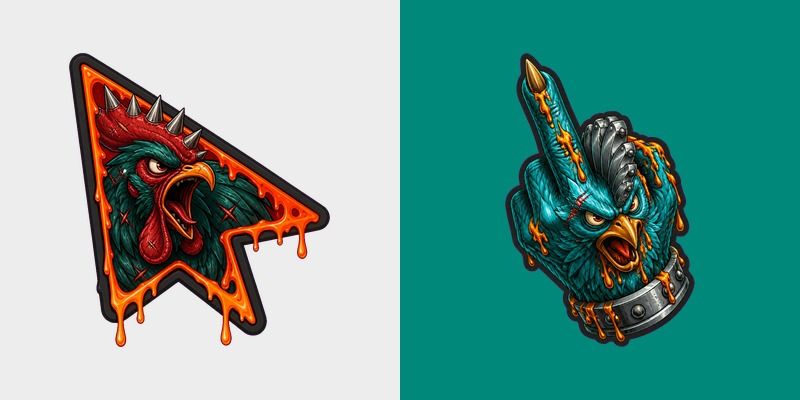 Custom Cursor Savage Rooster