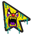 Custom Cursor Toxic Clown Default