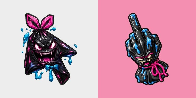 Cursor pack preview: Custom Cursor Trash Bag