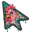 Custom Cursor Trash Rooster Default