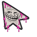 Custom Cursor Trollface Default