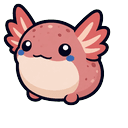 Custom Cute Axolotl Flyer Cursor Default