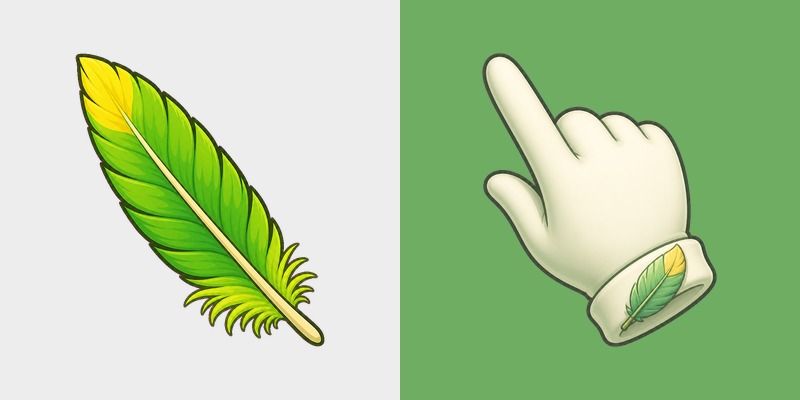 Cute Amazon Parrot Feather
