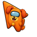 Cute Among Us Orange Poppy Playtime DogDay Character Default