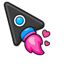 Cute Black Rocket Default