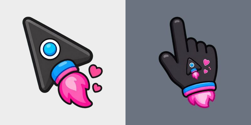 Cute Black Rocket