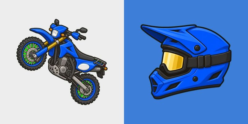 Cute Blue Enduro