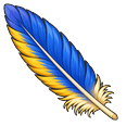 Cute Blue Gold Macaw Feather Default