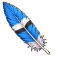 Cute Blue Jay Feather Default