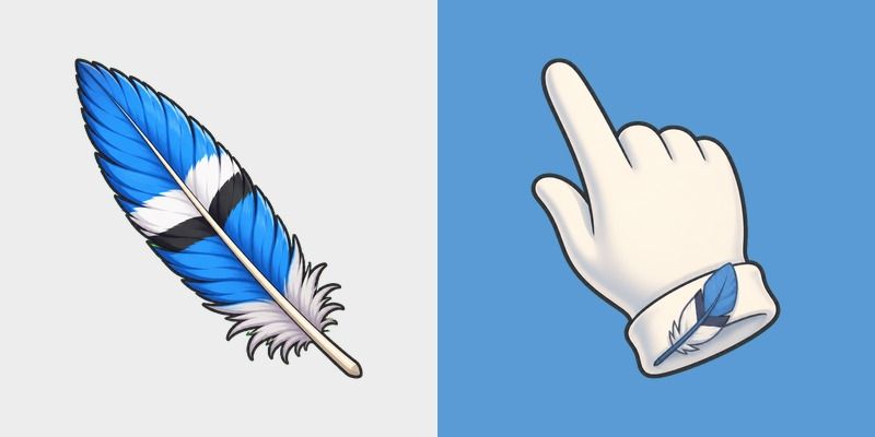Cute Blue Jay Feather