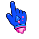 Cute Blue Rocket Pointer