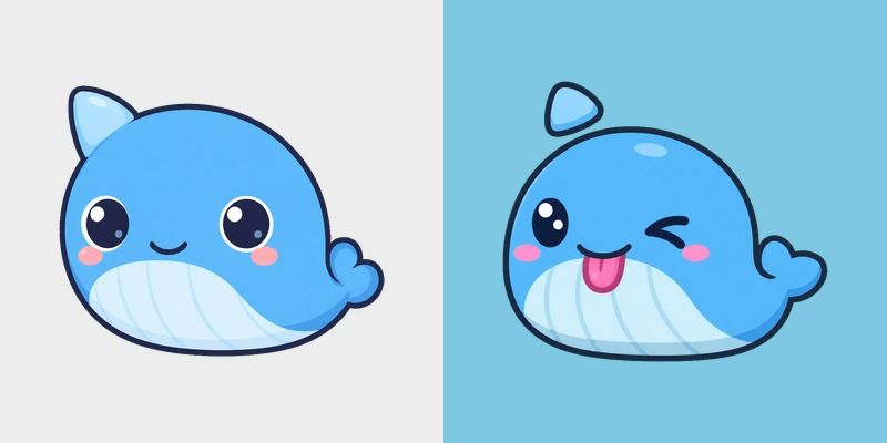 Cute Blue Whale