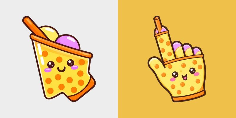 Cute Boba Smoothie