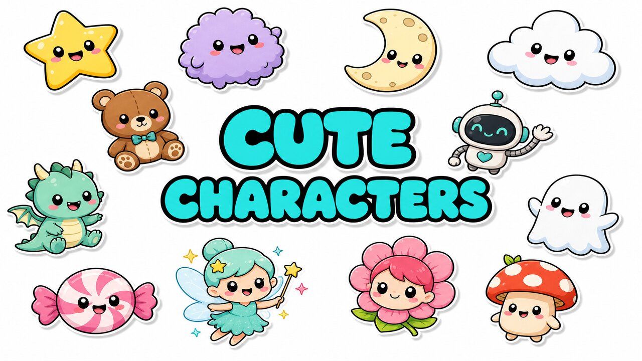Фон колекції Cute Characters