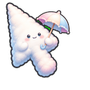 Cute Cloud with an Umbrella Default