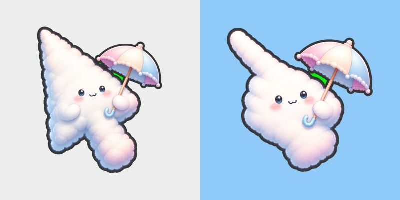 Cute Cloud with an Umbrella