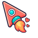 Cute Coral Rocket Default